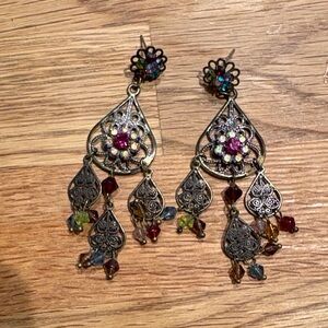 Elegant Multicolor Dangle Earrings